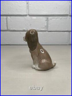 Vintage 1977 Lladro Hound Puppy Dog Ceramic Figurine Small Handmade In Spain