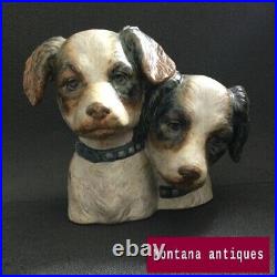 Vintage 20th spain Original Rare porcelain dogs Figurine Lladro marked