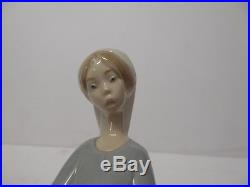 Vintage Estate Lladro #4866 Girl W Goose & Dog Porcelain Figurine Retired Nice