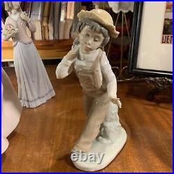 Vintage LLADRO Porcelain FigurineA Boy and His DogPrecious1989