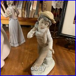 Vintage LLADRO Porcelain FigurineA Boy and His DogPrecious1989