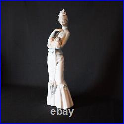 Vintage Lladro 4893 My Dog Porcelain Figurine Lady With Dog Retired 2004