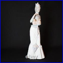 Vintage Lladro 4893 My Dog Porcelain Figurine Lady With Dog Retired 2004