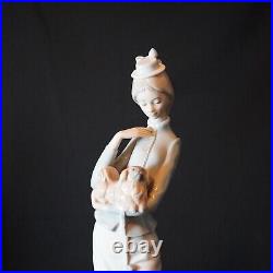 Vintage Lladro 4893 My Dog Porcelain Figurine Lady With Dog Retired 2004