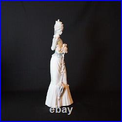 Vintage Lladro 4893 My Dog Porcelain Figurine Lady With Dog Retired 2004