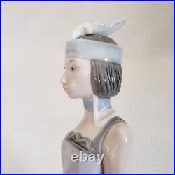 Vintage Lladro 5174 Couplet Lady 1920s Flapper Girl with Dog Porcelain Figure