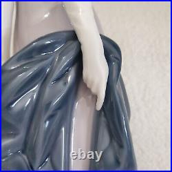 Vintage Lladro 5174 Couplet Lady 1920s Flapper Girl with Dog Porcelain Figure