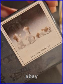 Vintage Lladro #5311 Mini Perritos Mini Puppies Figurines 1985 Fauna Collection