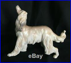 Vintage Lladro Afghan Hound Dog Retired 1985 Collectible #01001282