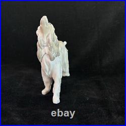 Vintage Lladro Afghan Hound Porcelain Dog Figurine Heads Up Rare Retired #1282