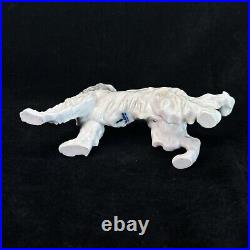 Vintage Lladro Afghan Hound Porcelain Dog Figurine Heads Up Rare Retired #1282