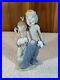 Vintage Lladro Figurine #7686 Pals Forever Clown Girl Dogs Puppies