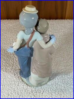 Vintage Lladro Figurine #7686 Pals Forever Clown Girl Dogs Puppies