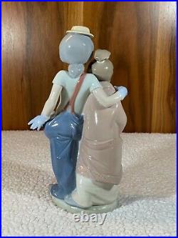 Vintage Lladro Figurine #7686 Pals Forever Clown Girl Dogs Puppies