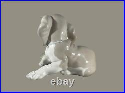 Vintage Lladro Figurine Dog and Snail #1139 Beagle Retired