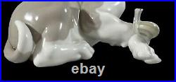 Vintage Lladro Figurine Dog and Snail #1139 Beagle Retired