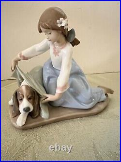 Vintage Lladro Figurine'Dog's Best Friend' 5688 Gloss Finish Rare READ DESC