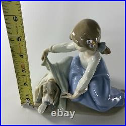 Vintage Lladro Figurine'Dog's Best Friend' 5688 Gloss Finish Rare READ DESC