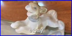 Vintage Lladro Figurine Lady Holding Goose With Dog Stamped Perfect Condition