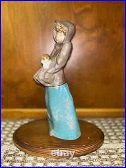 Vintage Lladro Figurine- Lady with Dog
