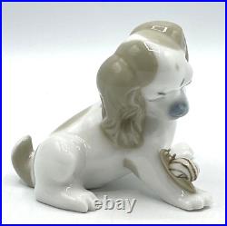 Vintage Lladro Figurine PP102G DOG & SNAIL NO Box / 1960 1965 / Uncatalogued