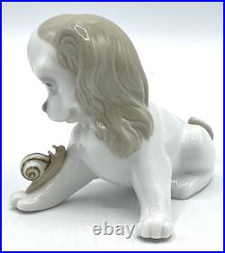 Vintage Lladro Figurine PP102G DOG & SNAIL NO Box / 1960 1965 / Uncatalogued