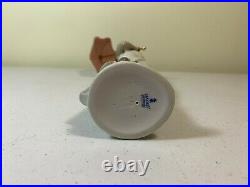 Vintage Lladro Garden Classic 7617 Girl With Parasol, Dog, Flower Basket