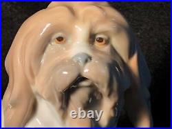 Vintage Lladro Glazed Lhasa Apso Dog Figurine