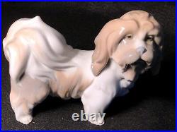 Vintage Lladro Glazed Lhasa Apso Dog Figurine