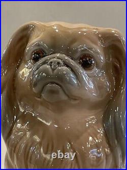 Vintage Lladro Gloss Finish 6.5 Pekingese Dog Figurine