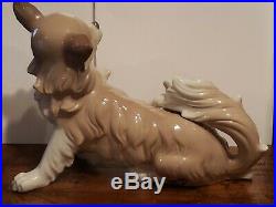 Vintage Lladro Papillon Dog Figurine #4857 Retired 11 Long