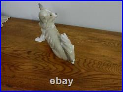 Vintage Lladro Papillon Dog Figurine Retired 11 Long #4857