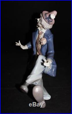 Vintage Lladro Porcelain 5763 MUSICAL PARTNERS Gloss Finish Man with Dog