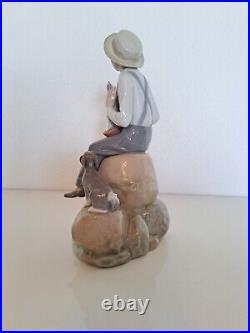 Vintage Lladro Porcelain Figure Sea Fever 5166 Retired Boy Sail Boat Dog