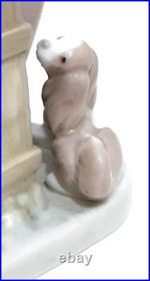 Vintage Lladro Porcelain Figurine of Boy And Dog Hand Spain Made 1984s