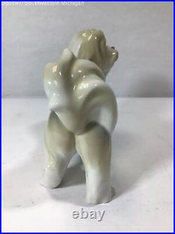 Vintage Lladro Porcelain Lhasa Apso/Tibetan Terrier Dog Figurine