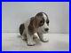 Vintage Lladro Porcelain Sitting Beagle Puppy Decorative Figurine