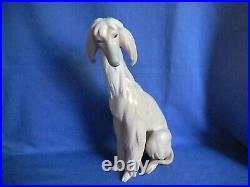Vintage Lladro Spain Afghan Hound Dog Figurine 1069 Retired