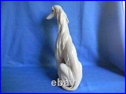 Vintage Lladro Spain Afghan Hound Dog Figurine 1069 Retired