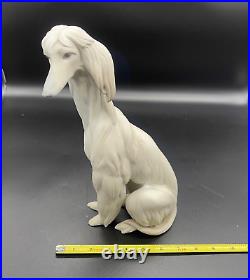 Vintage Lladro Spain Afghan Hound Dog Statue Figurine Retired #1069 11.75