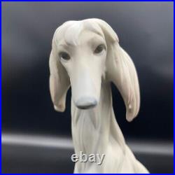 Vintage Lladro Spain Afghan Hound Dog Statue Figurine Retired #1069 11.75