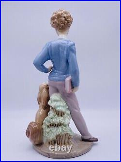Vintage Lladro Sunday's Child Boy Dog Porcelain Figurine 6023 New In Box
