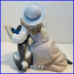 Vintage Lladro Who's the Fairest #5468 Girl & Dog Figurine Made Spain