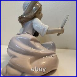 Vintage Lladro Who's the Fairest #5468 Girl & Dog Figurine Made Spain