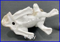 Vintage Pair of Nao by Lladro Dog Puppy Figurines