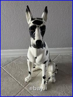 Vintage Rare Huge Hispania Daisa 1984 Lladro 31.5 Great Dane Porcelain Figurine