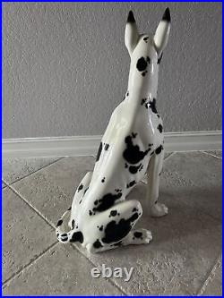 Vintage Rare Huge Hispania Daisa 1984 Lladro 31.5 Great Dane Porcelain Figurine