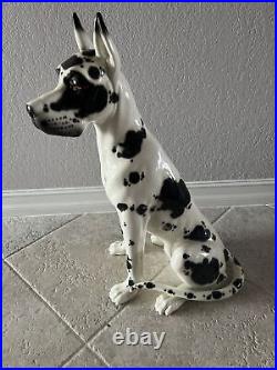 Vintage Rare Huge Hispania Daisa 1984 Lladro 31.5 Great Dane Porcelain Figurine