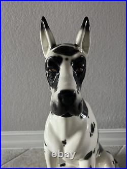 Vintage Rare Huge Hispania Daisa 1984 Lladro 31.5 Great Dane Porcelain Figurine