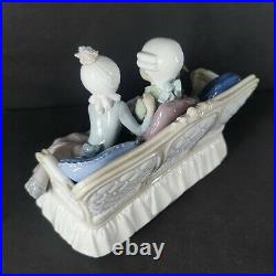 Vintage Rare LLADRO Story Time #5229 GIRL BOY COUCH DOG Retired No Box